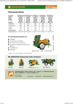 Anhänge-Feldspritzen Amazone UG 3000 Special (21)