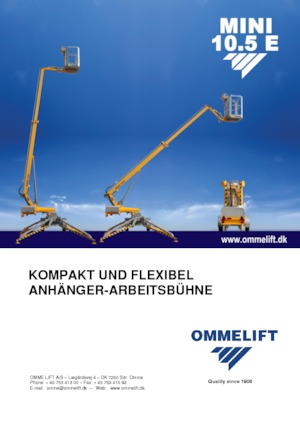 LKW-Gelenkarbeitsbühnen OMMELIFT Mini 10.5 E