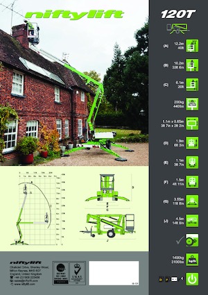 LKW-Gelenkarbeitsbühnen Niftylift NL 120 T