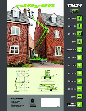 LKW-Gelenkarbeitsbühnen Niftylift TM34