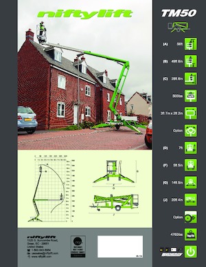 LKW-Gelenkarbeitsbühnen Niftylift TM50