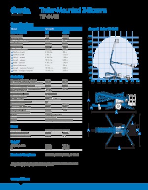 LKW-Gelenkarbeitsbühnen Genie TMZ 34/20 DC