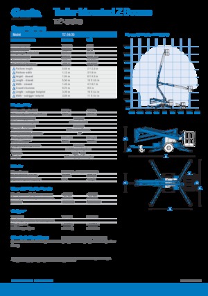 LKW-Gelenkarbeitsbühnen Genie TZ34/20