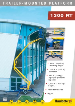 LKW-Gelenkarbeitsbühnen Haulotte 1300 RT