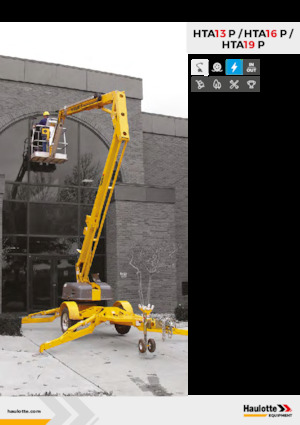 Anhänger-Gelenkarbeitsbühnen Haulotte HTA16 P