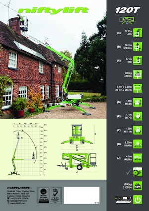 LKW-Gelenkarbeitsbühnen Niftylift Nifty 120T