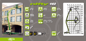 LKW-Gelenkarbeitsbühnen Niftylift NL 140