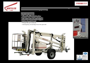 Anhänger-Gelenkarbeitsbühnen Matilsa Parma 15 T