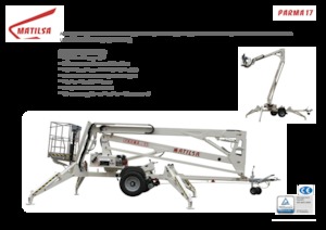 Anhänger-Gelenkarbeitsbühnen Matilsa Parma 17