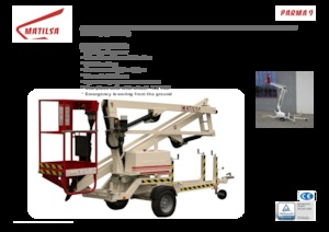 Anhänger-Gelenkarbeitsbühnen Matilsa Parma 9