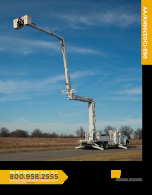 Anhänger-Gelenkarbeitsbühnen Altec AN50-E80