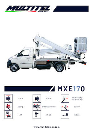 Anhänger-Gelenkarbeitsbühnen Multitel MXE 170