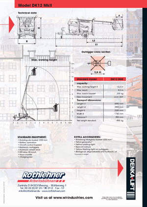 LKW-Gelenkarbeitsbühnen Denka-Lift - Rothlehner DK 12 MK II