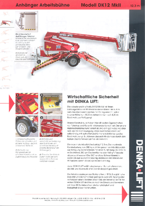 LKW-Gelenkarbeitsbühnen Denka-Lift - Rothlehner DK 12 MK II