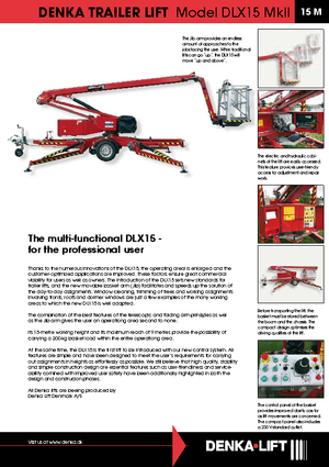 LKW-Gelenkarbeitsbühnen Denka-Lift - Rothlehner DLX 15