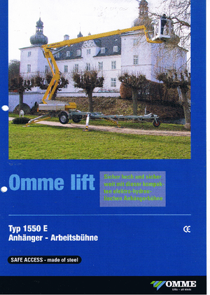 LKW-Gelenkarbeitsbühnen OMMELIFT Omme 1550 EZX