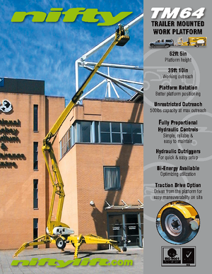 LKW-Gelenkarbeitsbühnen Niftylift TM 64