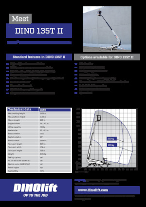 Anhänger-Teleskoparbeitsbühnen Dino Lift Dino 135T II