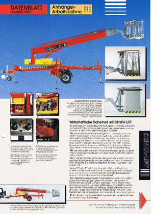 Anhänger-Teleskoparbeitsbühnen Denka-Lift - Rothlehner 2500 DK 3 MK 25