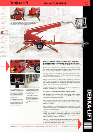 Anhänger-Teleskoparbeitsbühnen Denka-Lift - Rothlehner DL 21 