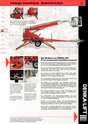 Anhänger-Teleskoparbeitsbühnen Denka-Lift - Rothlehner DL 21 