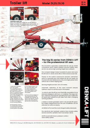 Anhänger-Teleskoparbeitsbühnen Denka-Lift - Rothlehner DL 25 