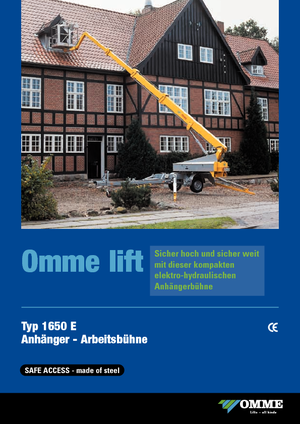 Anhänger-Teleskoparbeitsbühnen OMMELIFT Omme 1650EB