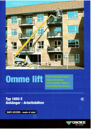 Anhänger-Teleskoparbeitsbühnen OMMELIFT Omme 1850EB