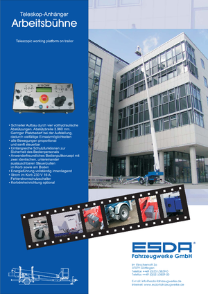 Anhänger-Teleskoparbeitsbühnen Esda TA 2220