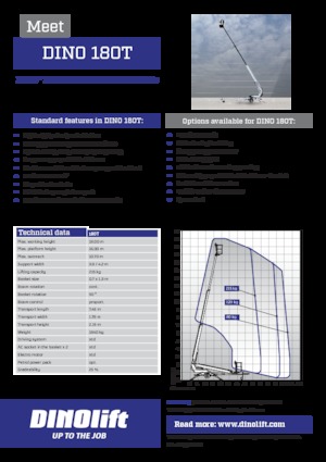 Anhänger-Teleskoparmbühnen DINO Lift ® Dino 180T