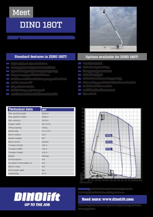Anhänger-Teleskoparbeitsbühnen Dino Lift Dino 180T