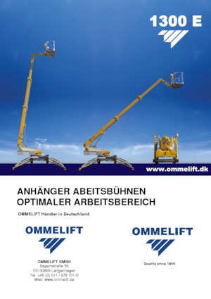 Anhänger-Teleskoparbeitsbühnen OMMELIFT 1300 E