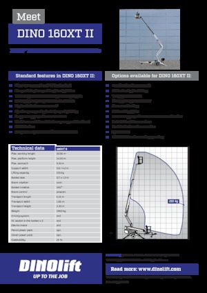 Anhänger-Teleskoparmbühnen DINO Lift ® Dino 160XT II