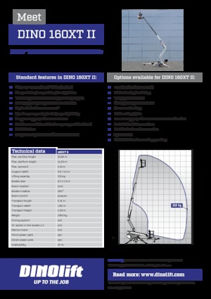 LKW-Gelenkarbeitsbühnen Dino Lift Dino 160XT II