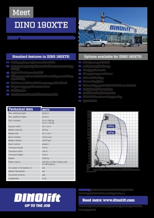 LKW-Gelenkarbeitsbühnen Dino Lift Dino 190XTE