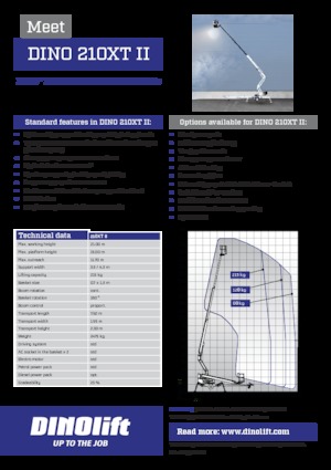 LKW-Gelenkarbeitsbühnen Dino Lift Dino 210XT II