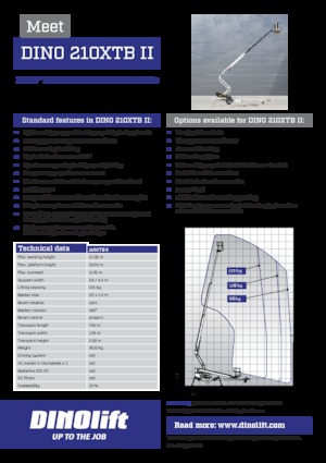 LKW-Gelenkarbeitsbühnen Dino Lift Dino 210XTB II