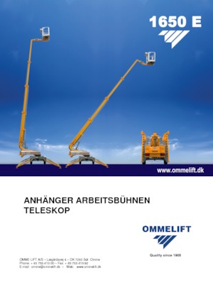 Anhänger-Teleskoparbeitsbühnen OMMELIFT Omme 1300EB