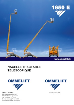 Anhänger-Teleskoparbeitsbühnen OMMELIFT Omme 1300EB