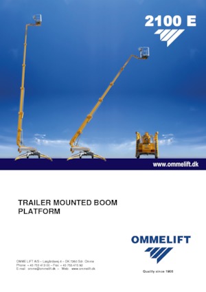 Anhänger-Teleskoparbeitsbühnen OMMELIFT Omme 2100EB