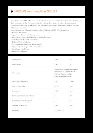 Anhänge-Kehrmaschinen Pronar ZMC 3.1