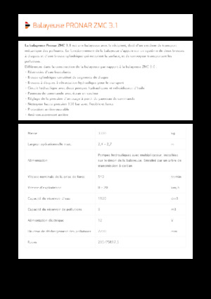 Anhänge-Kehrmaschinen Pronar ZMC 3.1