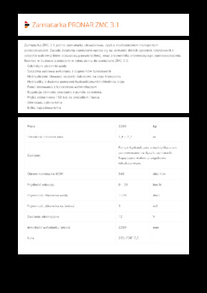 Anhänge-Kehrmaschinen Pronar ZMC 3.1