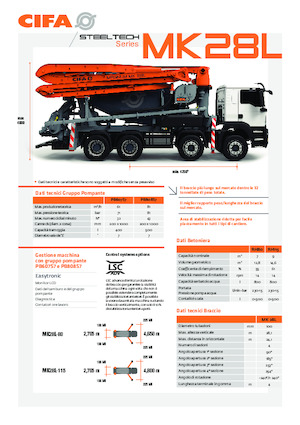 Autobetonmischerpumpen CIFA MK28L