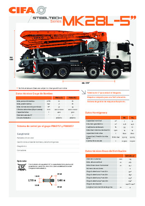 Autobetonmischerpumpen CIFA MK28L-5