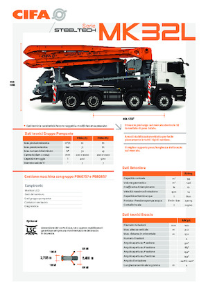 Autobetonmischerpumpen CIFA MK32L