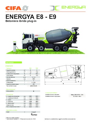 Transportbetonmischer LKW CIFA ENERGYA E8