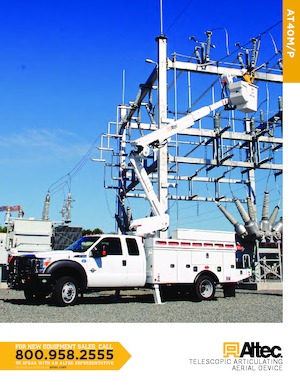 Anhänger-Gelenkarbeitsbühnen Altec AT40P – JEMS