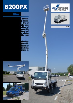 Anhänger-Gelenkarbeitsbühnen GSR B200PX Compact 