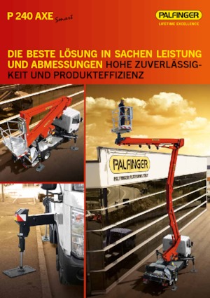 Anhänger-Gelenkarbeitsbühnen Palfinger P 240 AXE